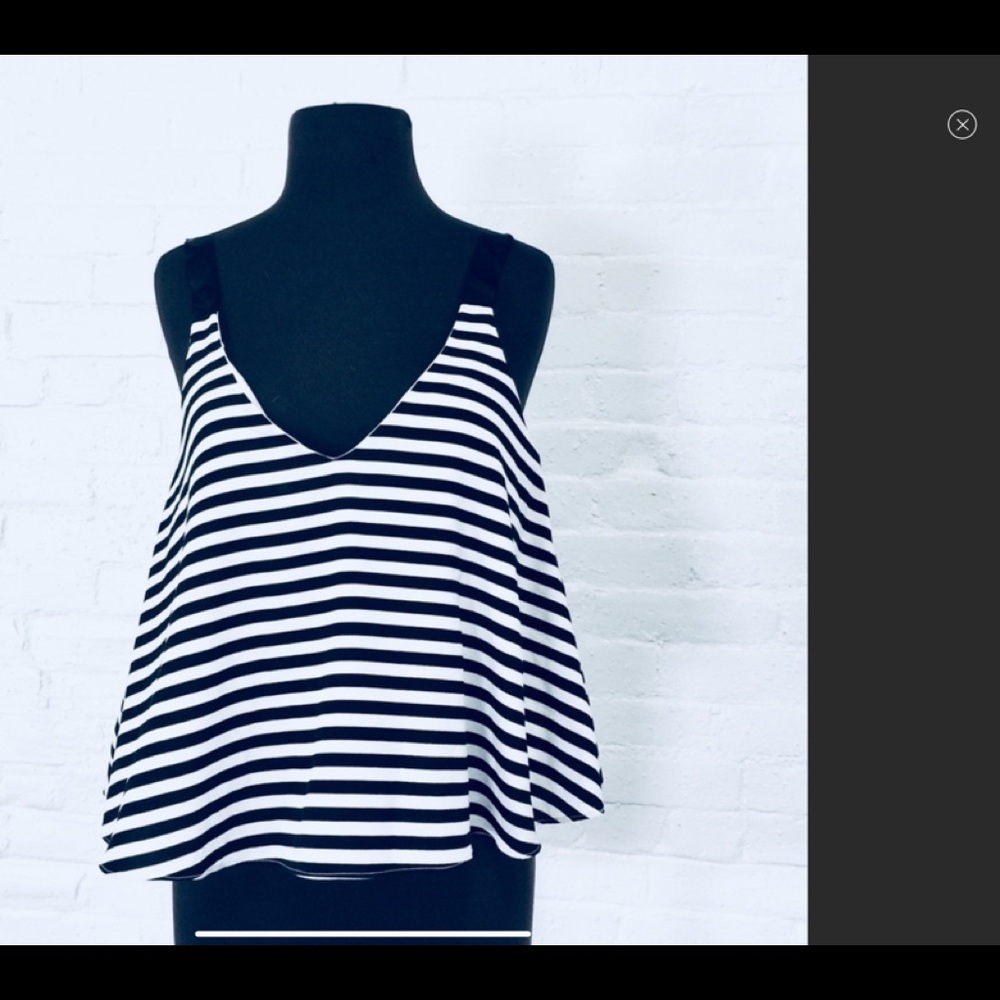 Zara Trafaluc Striped Blouse MSRP $60